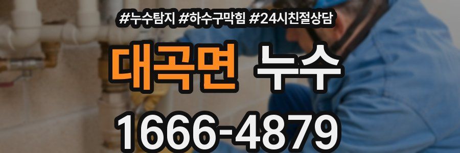 대곡면 누수