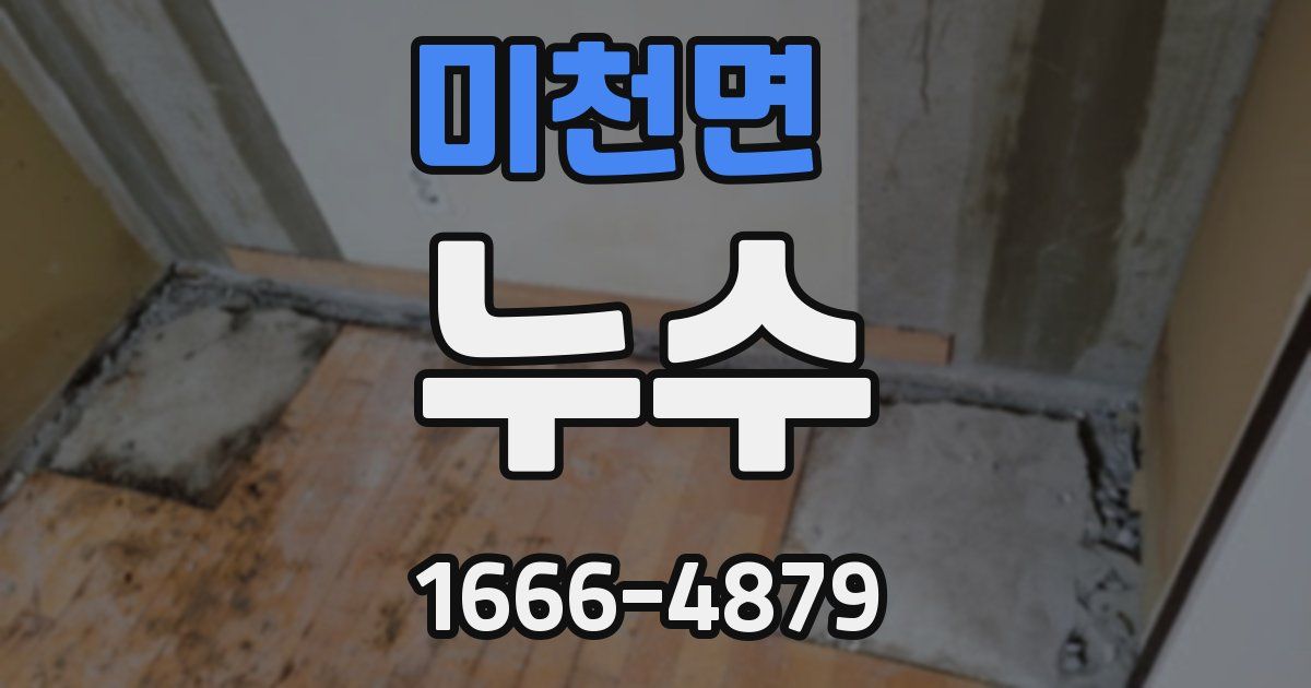 미천면 누수
