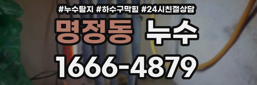 명정동 누수