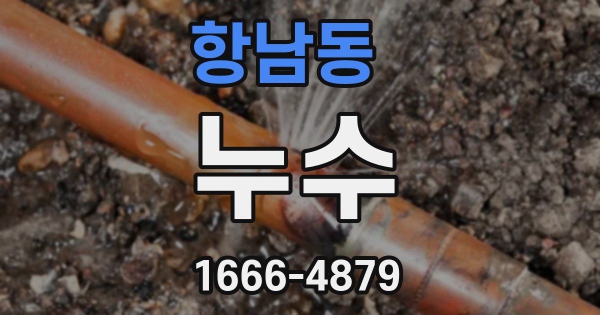 항남동 누수