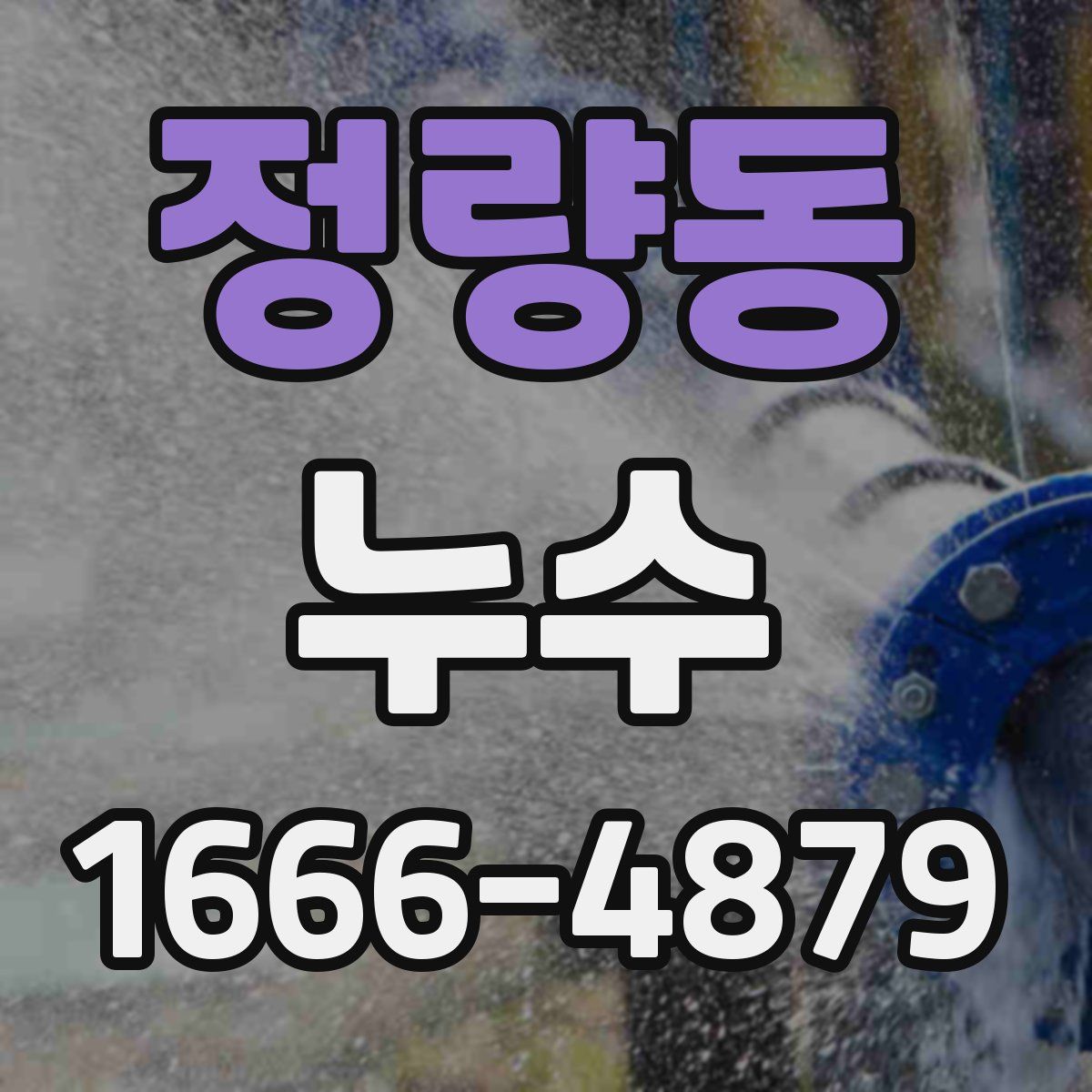 정량동 누수