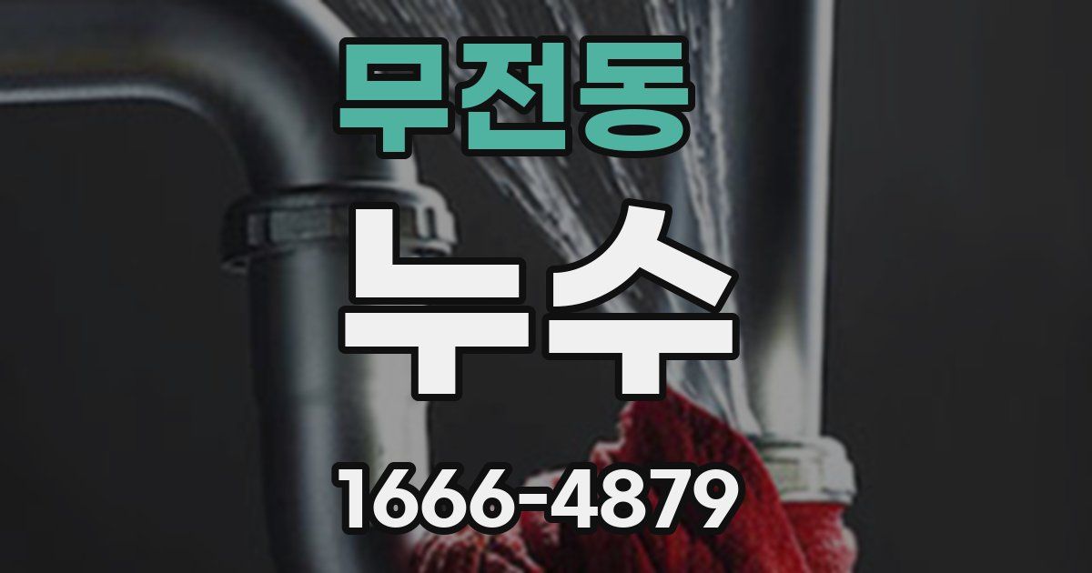 무전동 누수