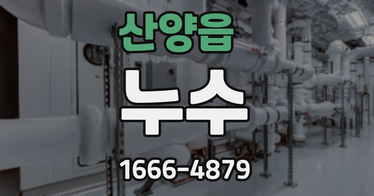 산양읍 누수