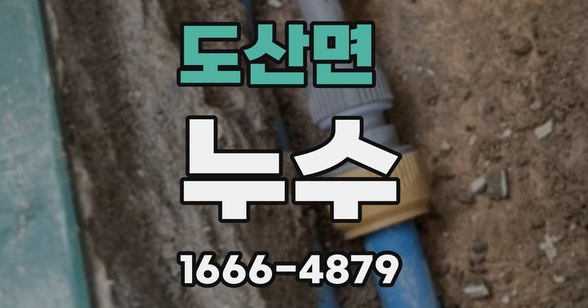 도산면 누수