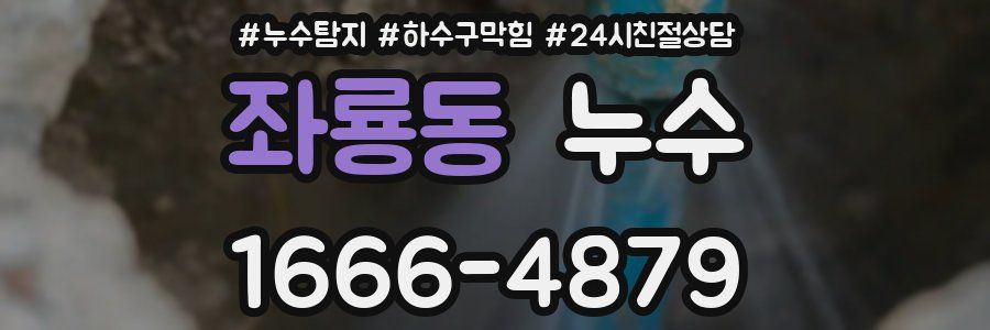 좌룡동 누수