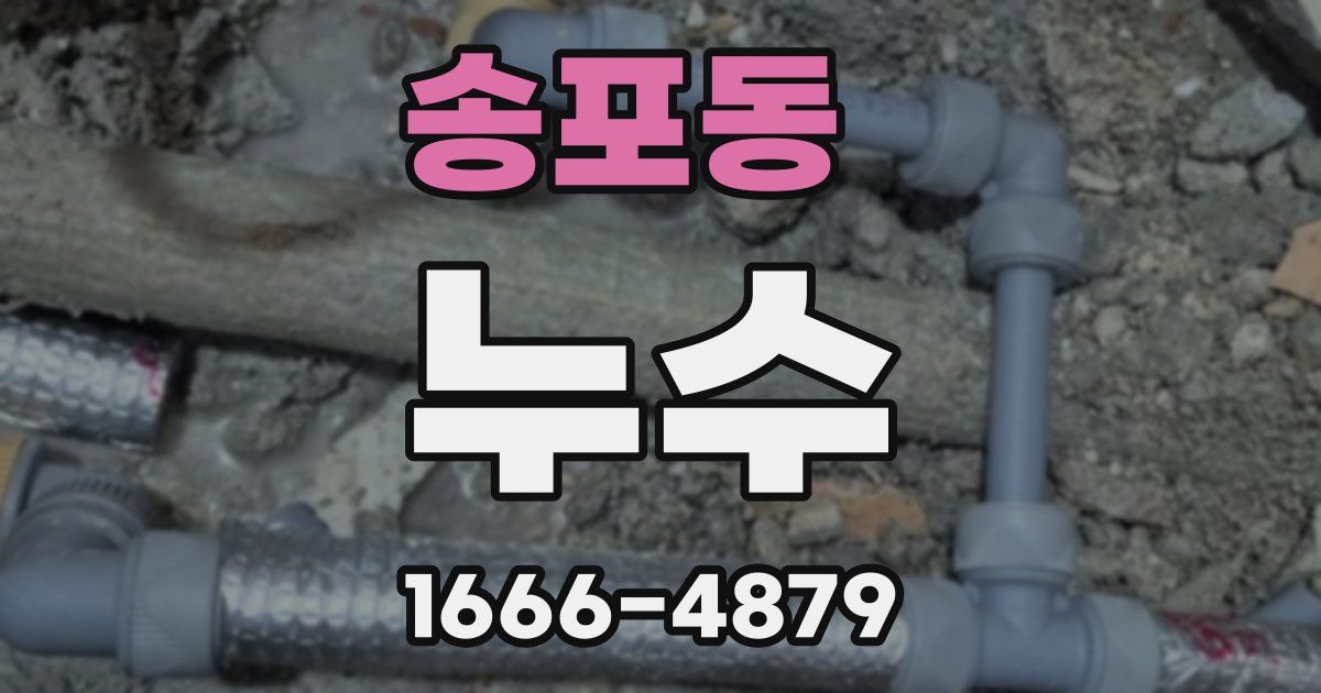 송포동 누수