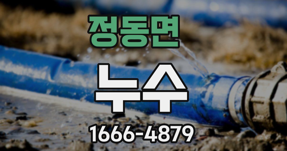 정동면 누수