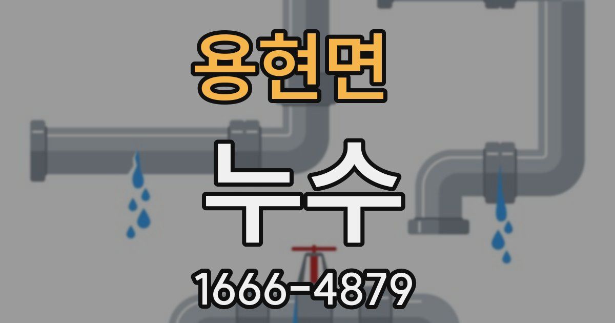 용현면 누수