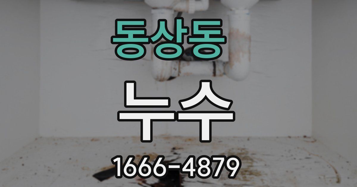 동상동 누수