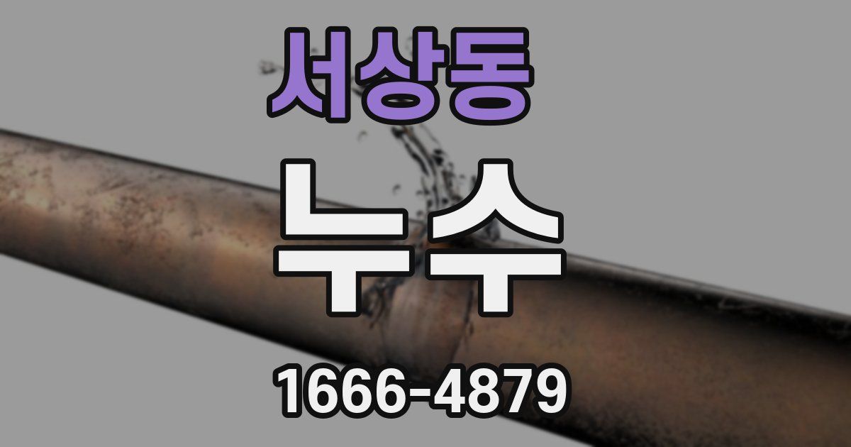 서상동 누수