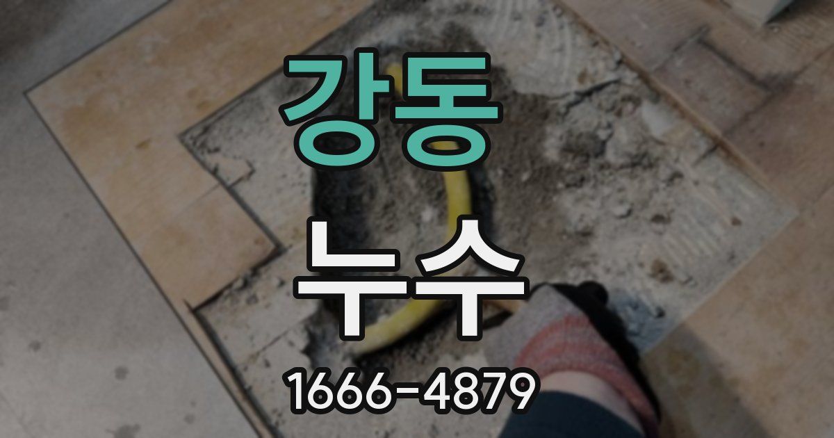 강동 누수