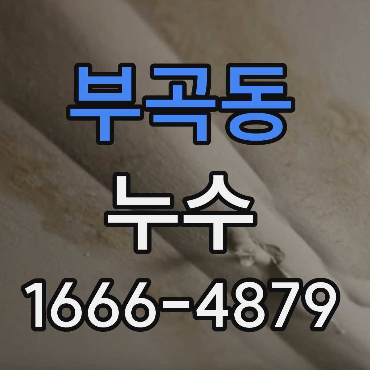 부곡동 누수