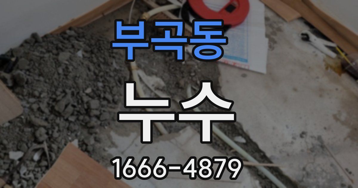 부곡동 누수