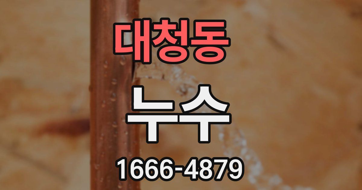 대청동 누수