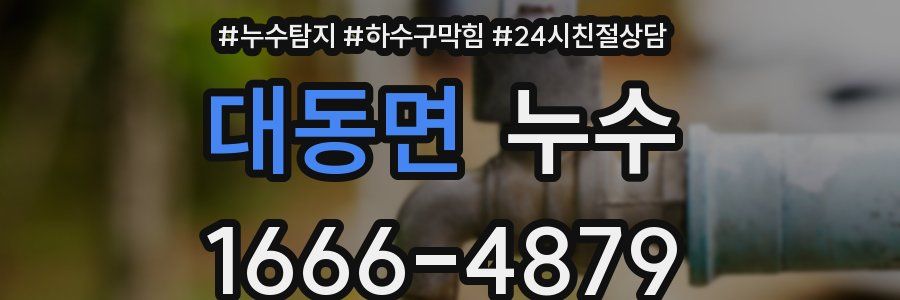 대동면 누수