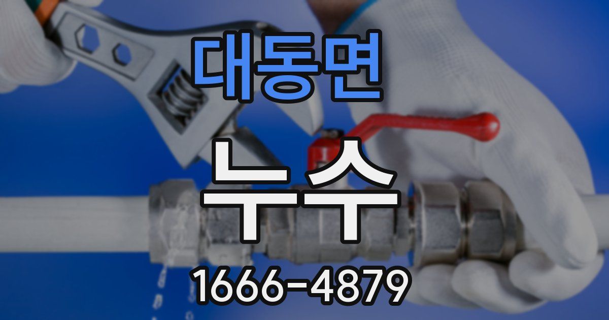 대동면 누수