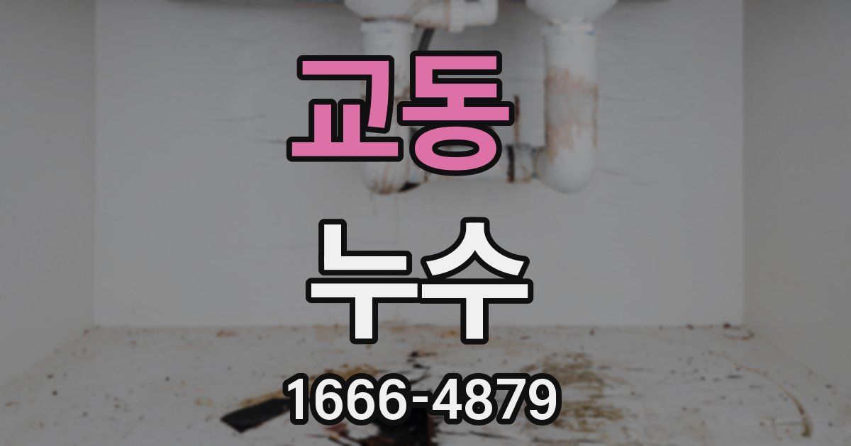교동 누수