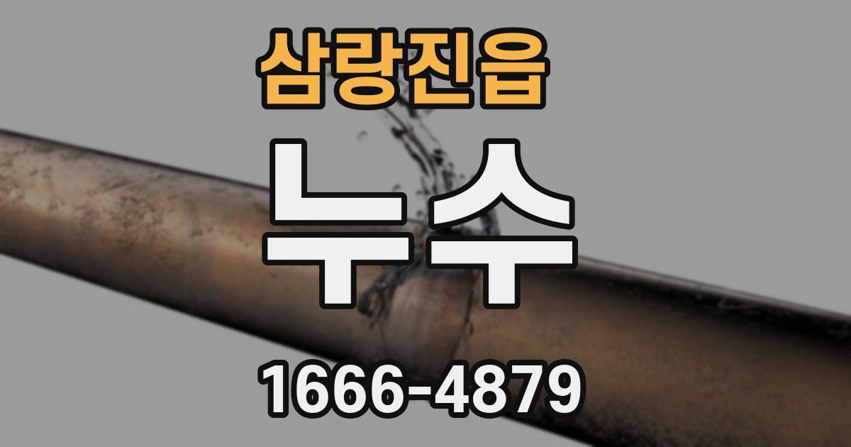삼랑진읍 누수