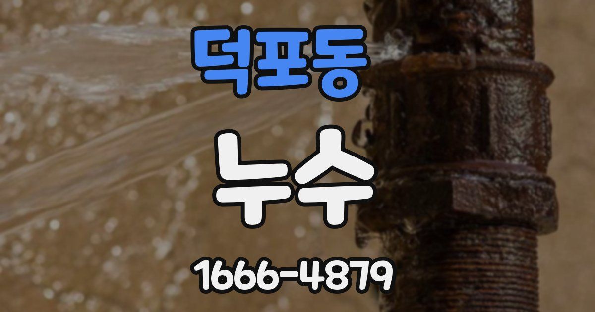 덕포동 누수