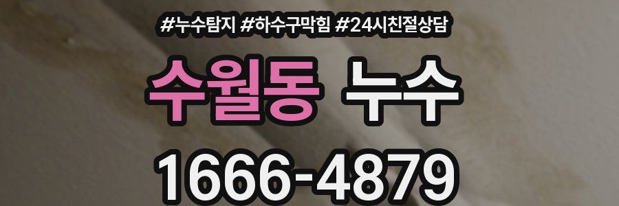 수월동 누수