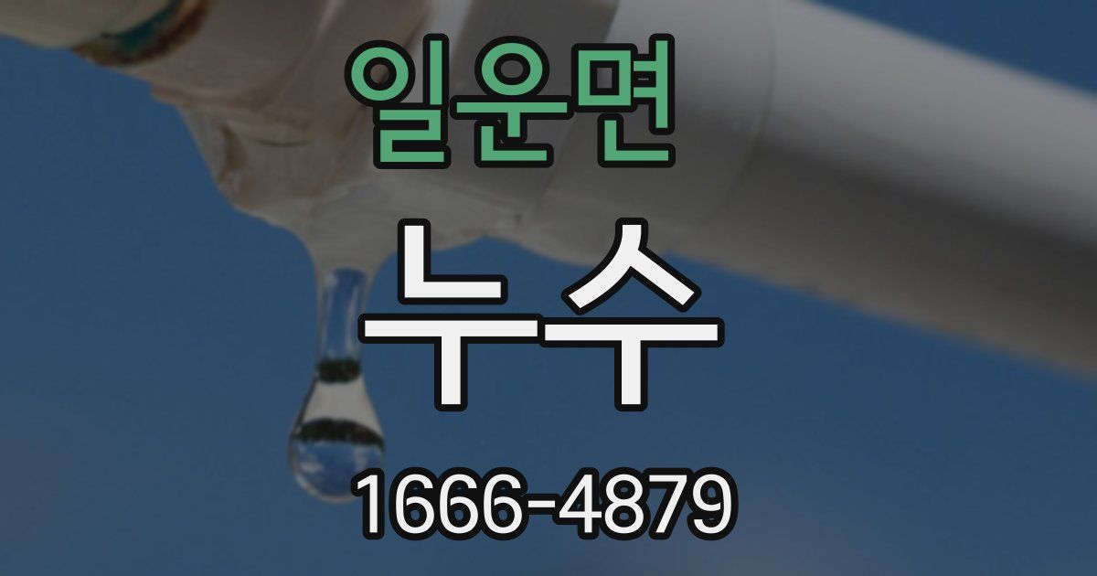 일운면 누수