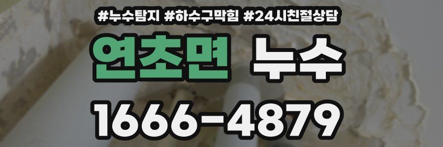 연초면 누수