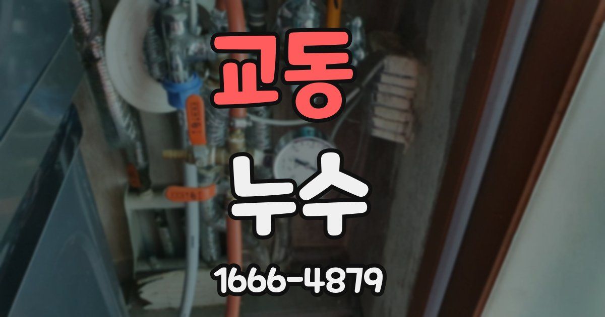 교동 누수