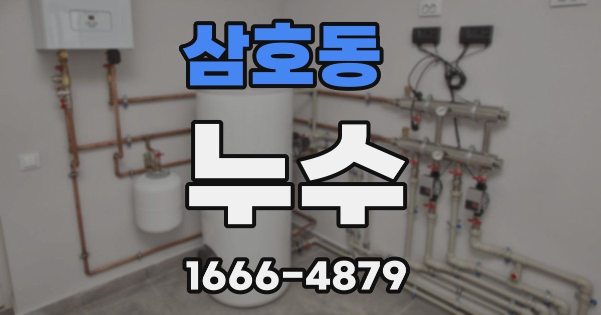 삼호동 누수