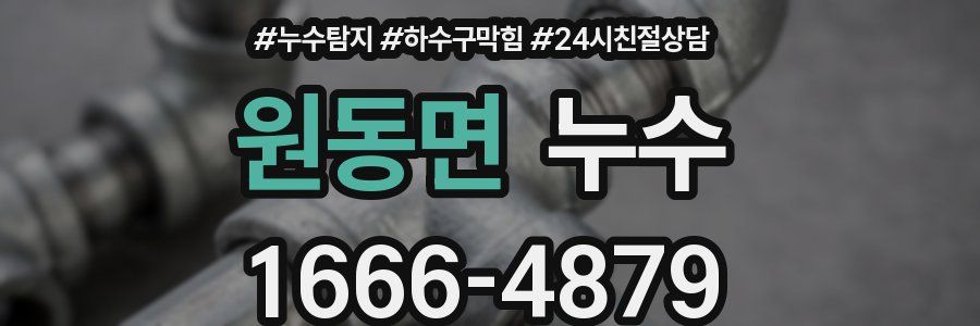 원동면 누수