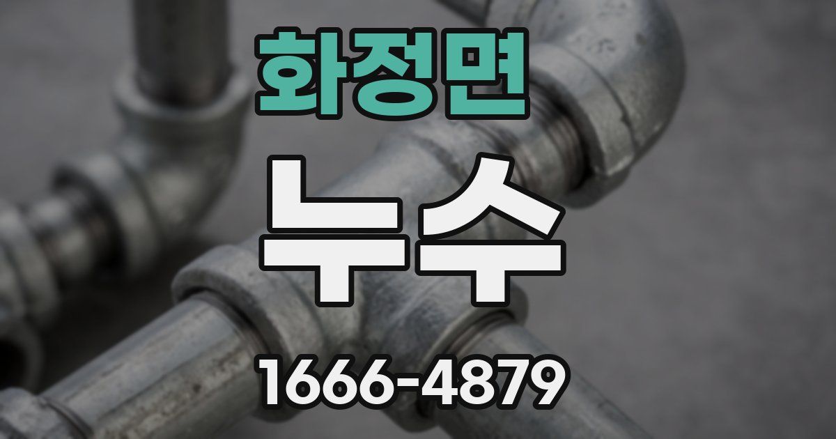 화정면 누수