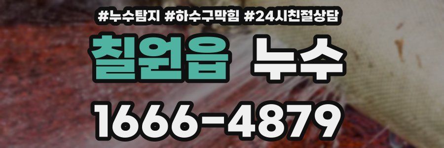 칠원읍 누수
