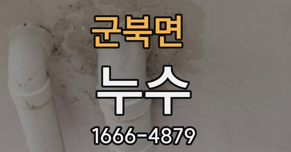군북면 누수