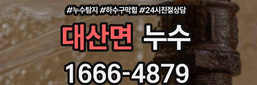 대산면 누수