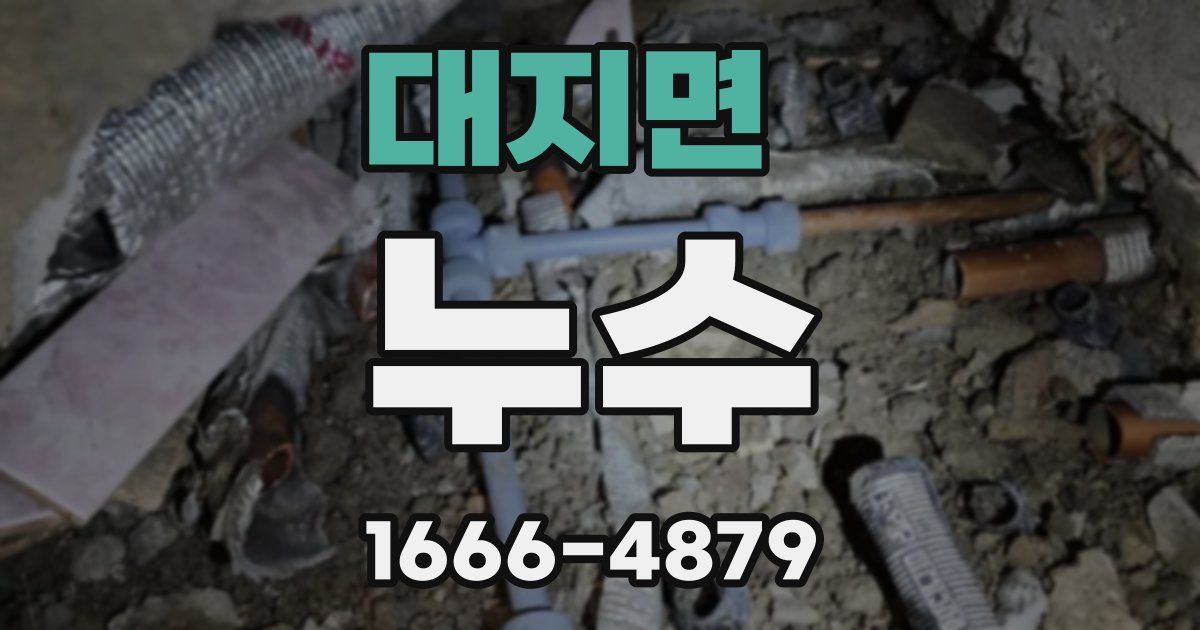 대지면 누수