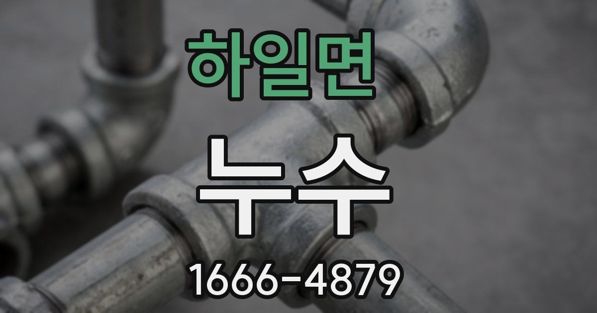 하일면 누수