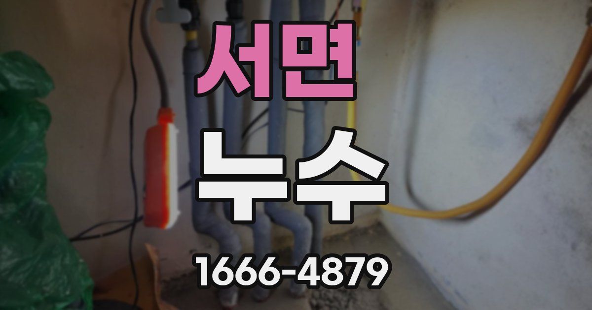 서면 누수