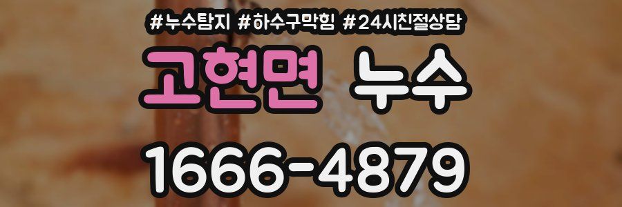 고현면 누수