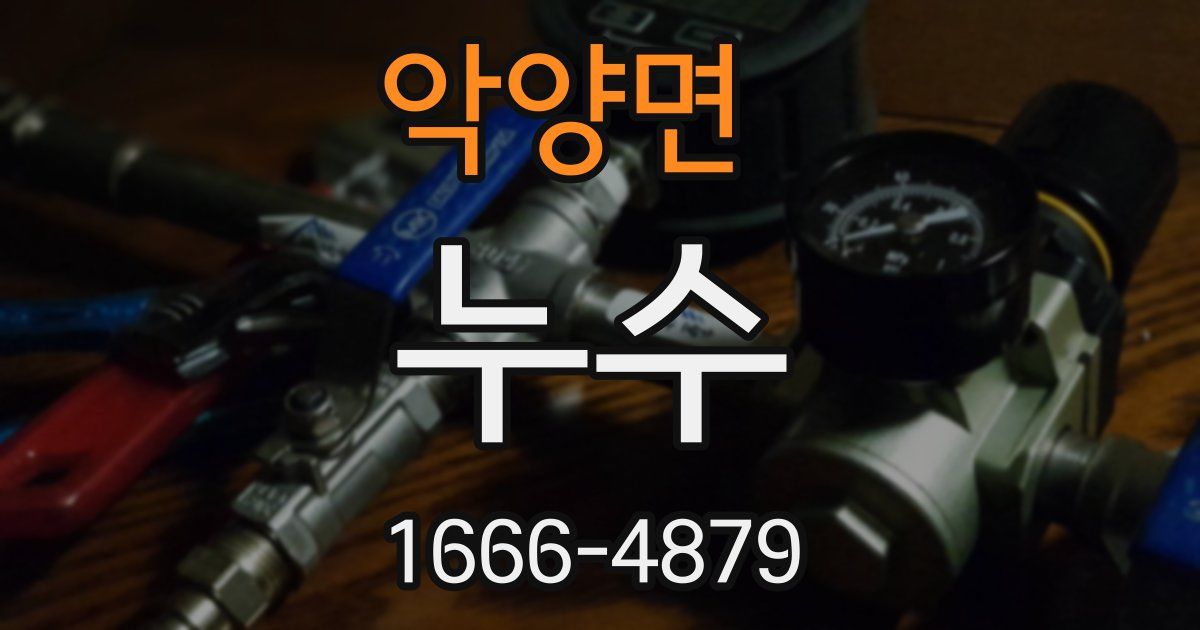 악양면 누수