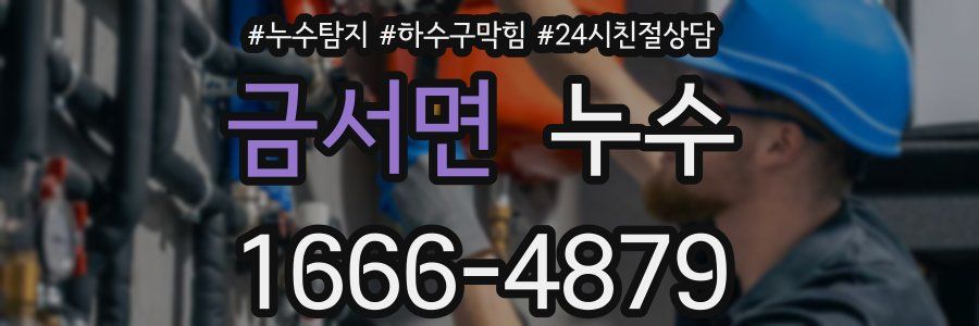 금서면 누수