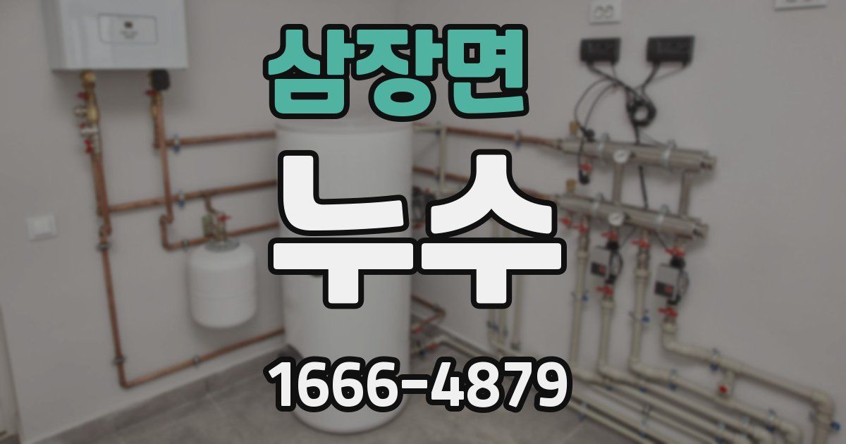 삼장면 누수