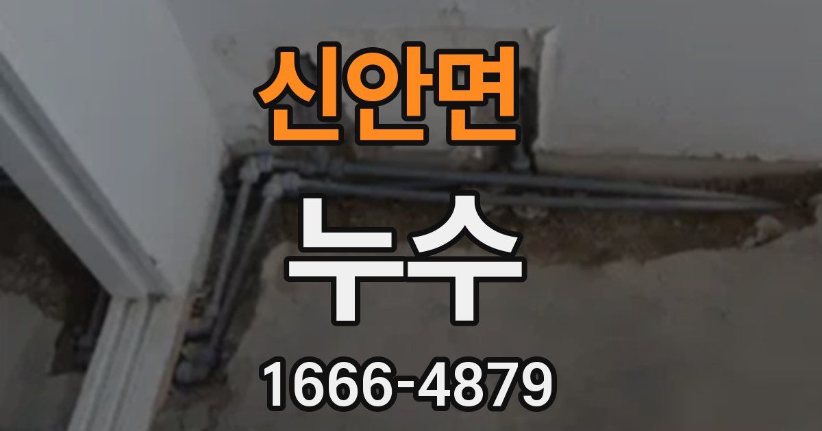신안면 누수