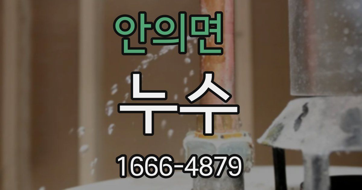 안의면 누수