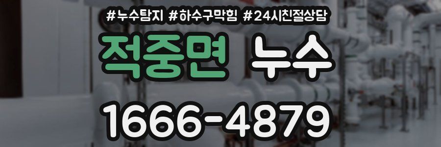 적중면 누수
