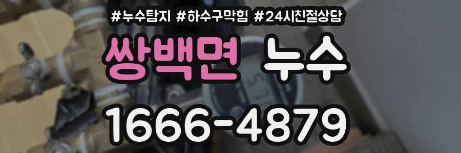 쌍백면 누수