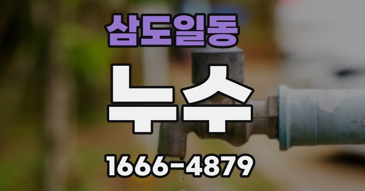 삼도일동 누수