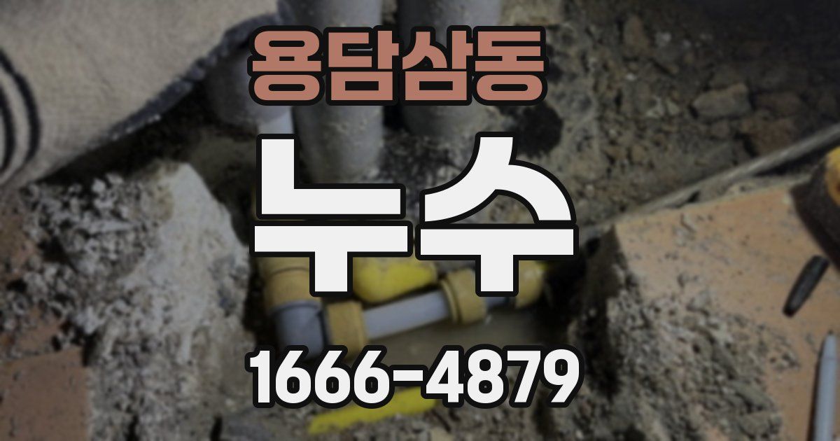 용담삼동 누수