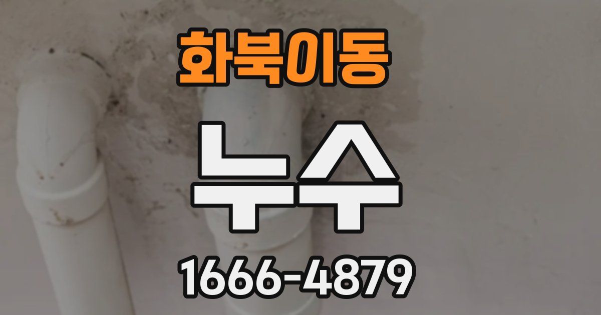 화북이동 누수
