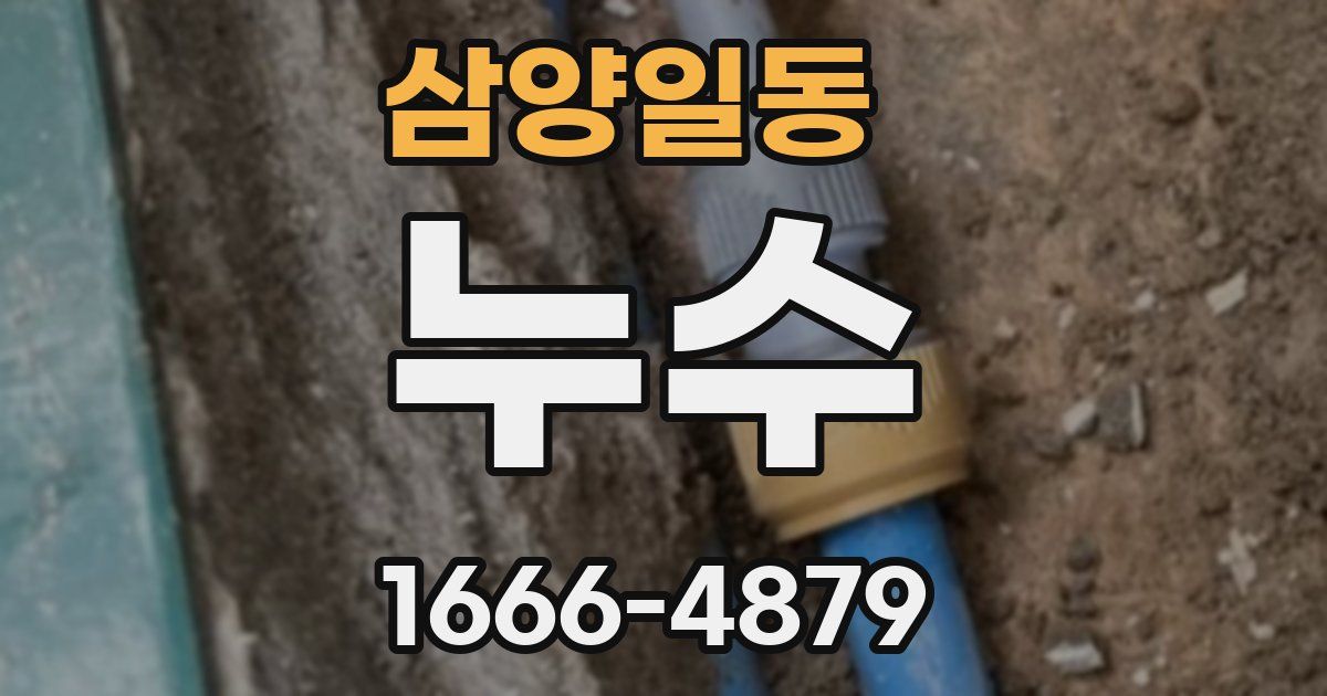 삼양일동 누수