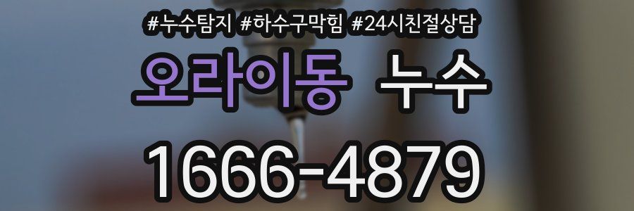 오라이동 누수