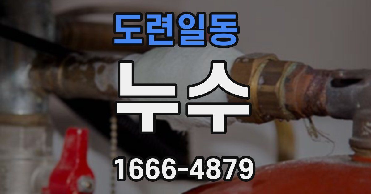 도련일동 누수
